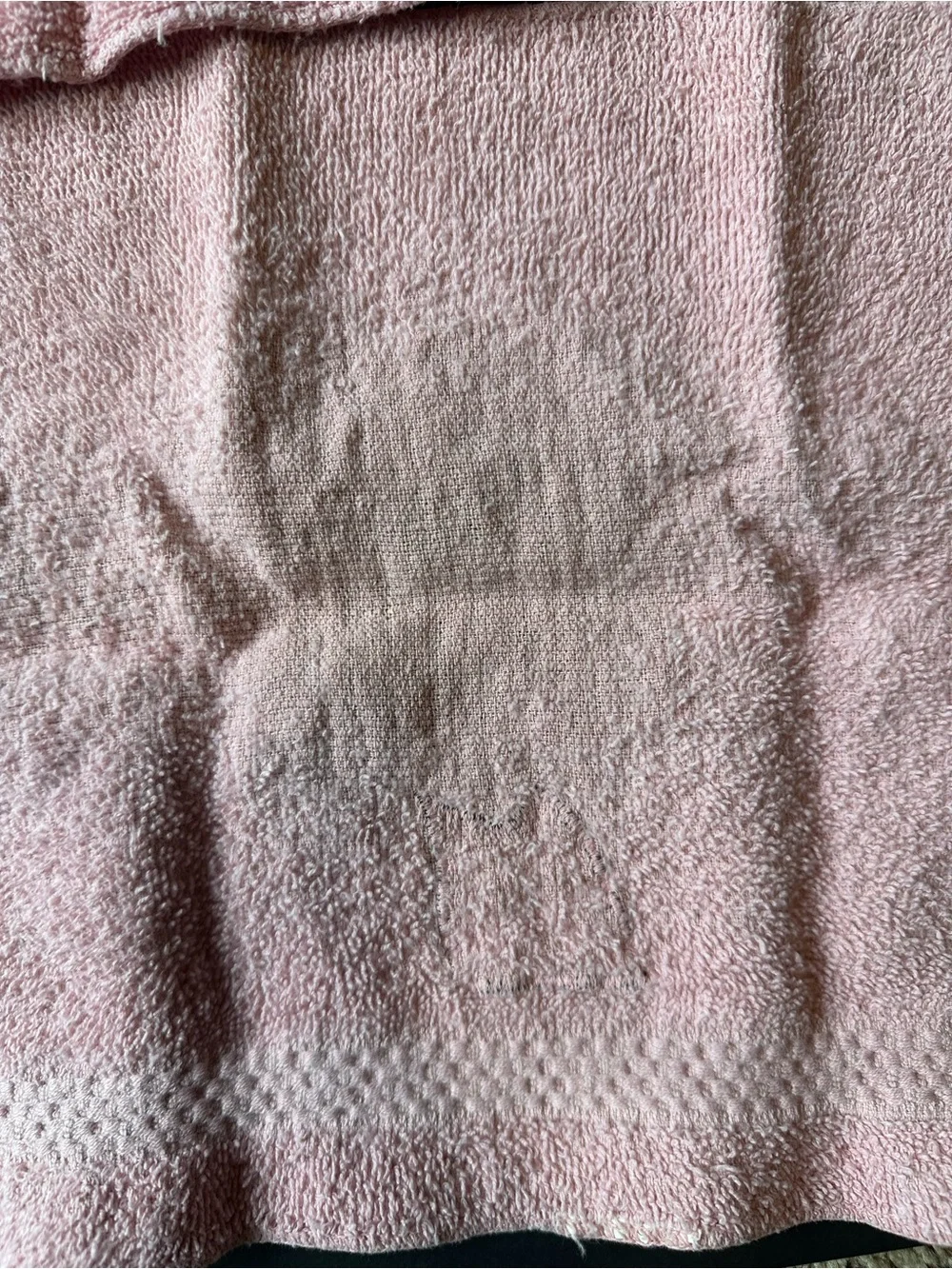 Vtg St Mary’s Raspberry Cream Feline Cat Bath Towel Hand Towel 2 Wash Cloths USA